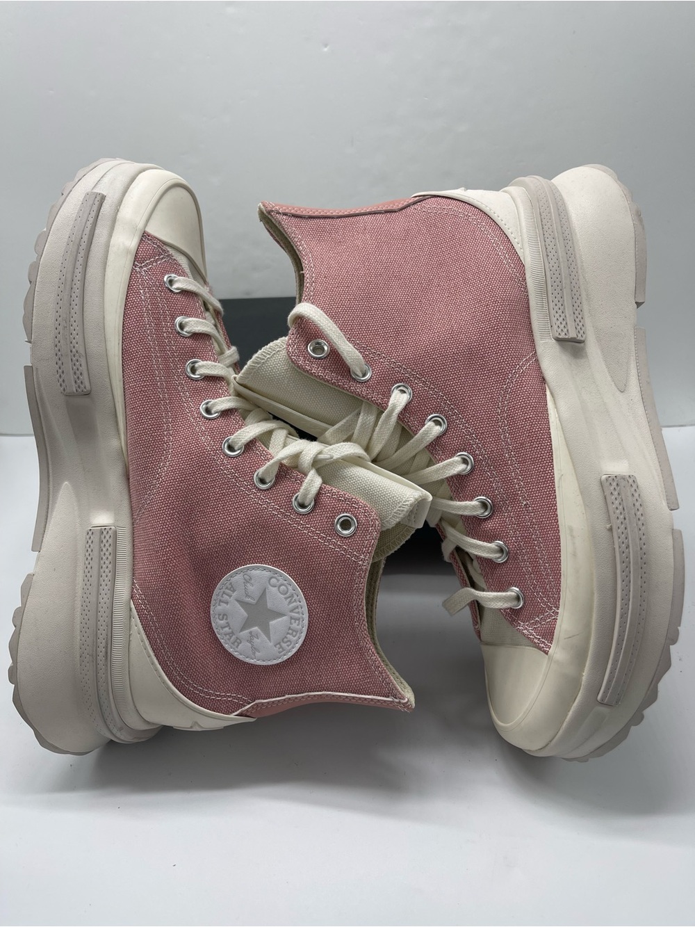Converse Men RUN STAR LEGACY CX HI RUST PINK/PALE PUTTY/EGRET Platform Sneakers - Picture 9 of 16